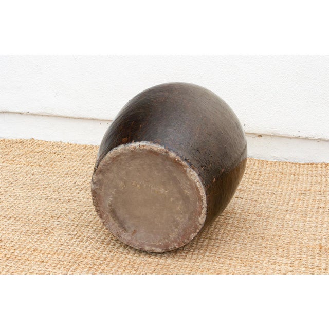 Monumental Antique Brown Spice Trader Vessel For Sale In Los Angeles - Image 6 of 8