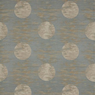 Zoffany Moon Silk Fabric in Blue Grey For Sale