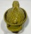 French Vintage Green Majolica Rabbit Tureen, French For Sale - Image 3 of 9