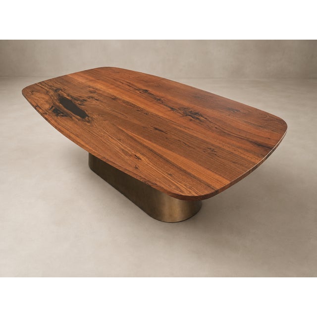 Domus Walnut Table by Andrea Toffanin for Hood - Back & Forth Design For Sale - Image 4 of 7