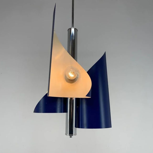 Italian Space Age Asymmetrical Hanging Light, 1970s For Sale - Image 11 of 12