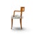 Baker Furniture Company Michael Taylor for Baker Klismos Mid Century Cane Armed Dining Chair For Sale - Image 4 of 9