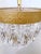 Metal 1960s Italian Brass Rim Layered Chandelier For Sale - Image 7 of 9