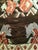 Vintage Caucasian Karabagh Kilim, Flat-Woven Wool, Floral Bouquet Pattern, Dark Brown & Ivory, 5x8 For Sale - Image 15 of 17