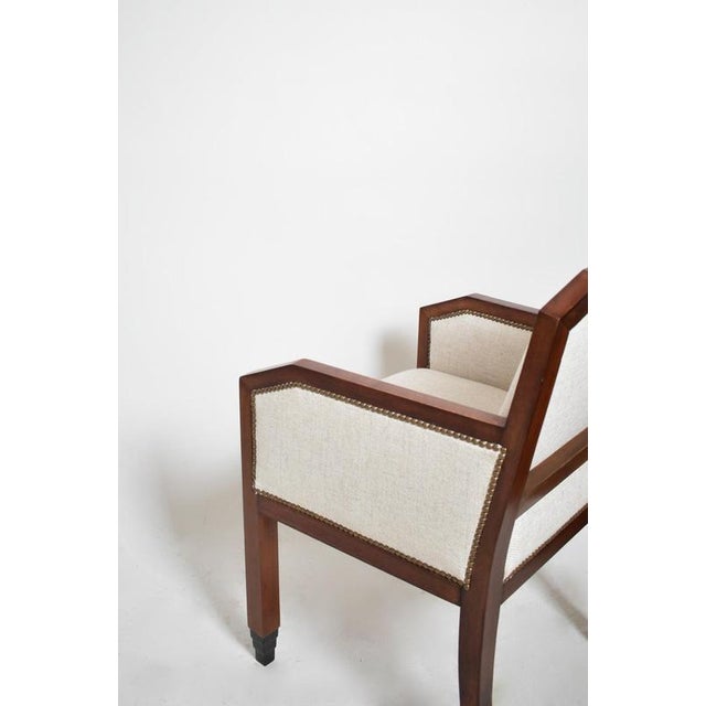 Vintage Amsterdam School Office Chair, 1930s For Sale - Image 4 of 5