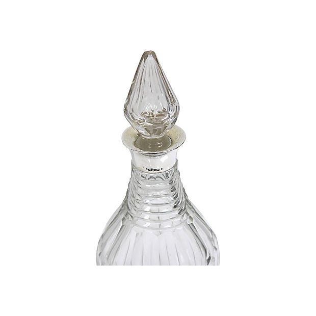 1985 Sterling Collar Crystal Liquor Decanter Chairish