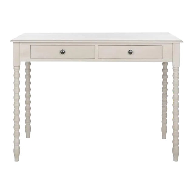 O' Mara 2 Drawer Desk - Taupe For Sale