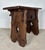 Wood Rustic Hand-Carved Walnut Stool, 1910 For Sale - Image 7 of 13