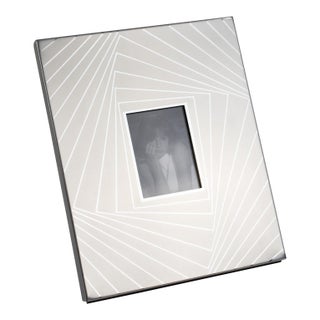 Umberto Mascagni Silvered Aluminum Picture Frame, Italy 1970s For Sale