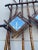 Antique Scorched Tiger Bamboo Hall Tree With Diamond Mirrors and Umbrella Stand For Sale - Image 4 of 7