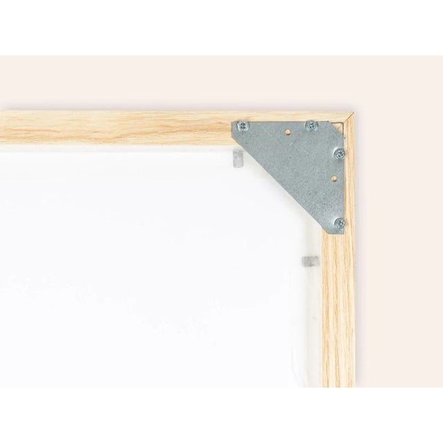 Art Deco Flowers, Watercolor on Thick Paper, Framed For Sale - Image 11 of 12