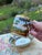 Antique Old Paris Porcelain Coffee Cup & Deep Saucer, Hand-Painted Landscape, Circa 1810 For Sale - Image 13 of 13