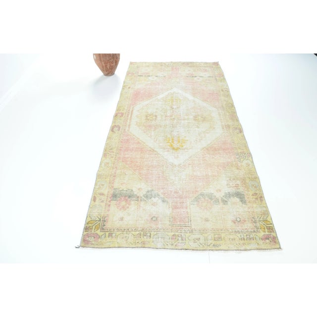 1960s Vintage Distressed Oushak Area Rug For Sale - Image 11 of 11