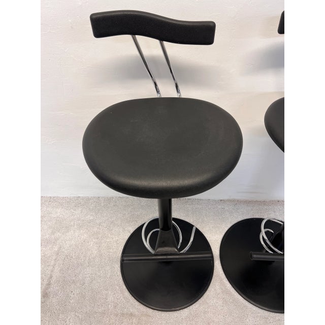 Metal Postmodern Memphis Style Bar Stools, Italy 1980s - a Pair For Sale - Image 7 of 12