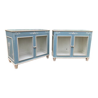 1980s Chinoiserie Side Chests - a Pair For Sale