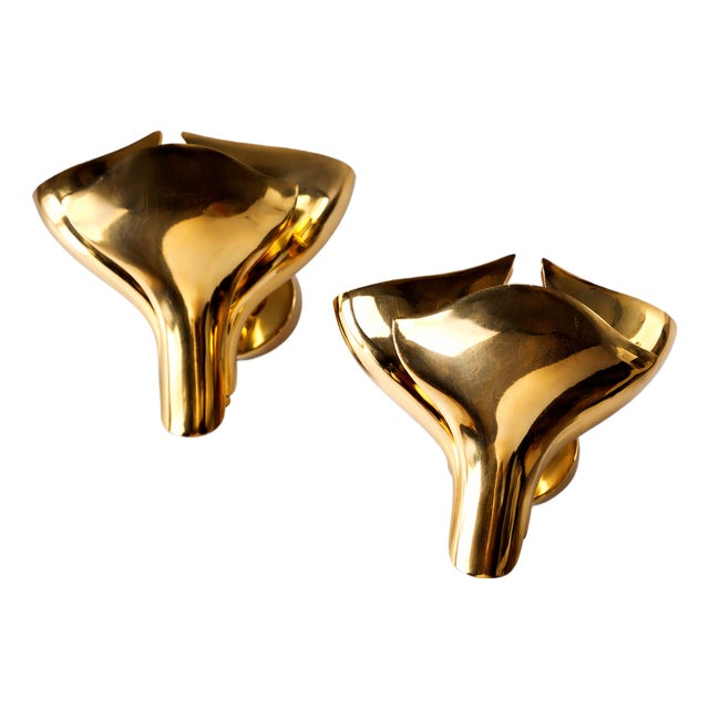 Bronze Wall Sconces from Fratelli Martini, Italy, 1980s, Set of 2 For Sale