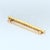 Modern Mid 20th Century Yellow Gold Bar Brooch With 12 White Diamonds Si2/E For Sale - Image 3 of 4