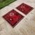 Turkish Floral Rug - a Pair 2'5'' X 2'7'' - 2'5'' X 2'9'' 29" x 31" / 73 x 79 Cm - 29" x 32" / 74 x 81 Cm Hand woven with...