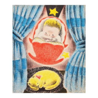 'Christopher' by Nura Ulreich, 1943, Art Deco Lithograph, Woman Artist, Salon D'Automne, Paris, Art Institute of Chicago For Sale