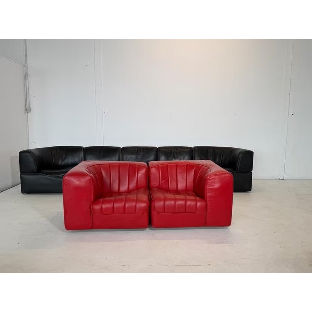 Mid-Century Modern Novemila 9000 Sofa in Leather by Tito Agnoli for Arflex, Set of 2 For Sale - Image 3 of 14