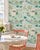Mahjong Garden Party Toile Grasscloth Wallpaper by House Party | 8 Yards For Sale In Charlotte - Image 6 of 13