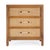 Mesa 25 in. W Rectangular Cane and Solid Wood 3 Drawer Nightstand, Natural & Cane For Sale In Chicago - Image 6 of 11