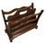 Brown Walnut Canterbury Magazine Rack, 1950s For Sale - Image 8 of 8