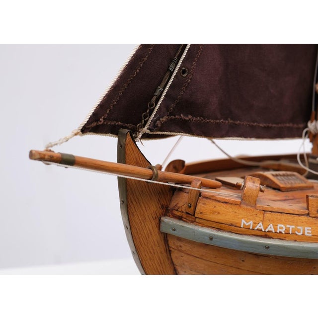 Botter Ship Model, the Netherlands, 1960s For Sale - Image 13 of 17