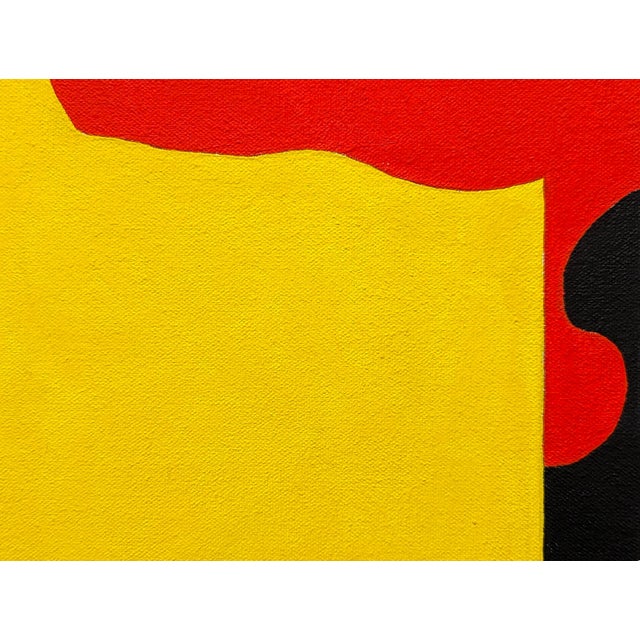 Emmanuel Araujo "Spark" Contemporary Colorful Yellow & Red Geometric Hard-Edge Abstract Painting, 2024 For Sale - Image 9 of 10