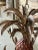 Vintage Tole Pineapple Five-Light Chandelier With Gilt Metal Leaves For Sale In Naples, FL - Image 6 of 12