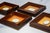 A handsome and highly decorative collection of four 19th-century plaster intaglios, beautifully presented as miniature...
