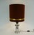 Large Table Lamp in Chrome Base and Brown Velvet Lampshade from Aro-Leuchten, 1970s For Sale - Image 6 of 12
