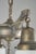 Mid 20th Century Mid 20th Century Restored Victorian Two Light Brass Pan Pendant Light For Sale - Image 5 of 16