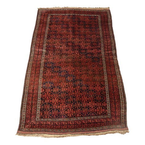 Middle Eastern Beluchi Rug in Wool For Sale