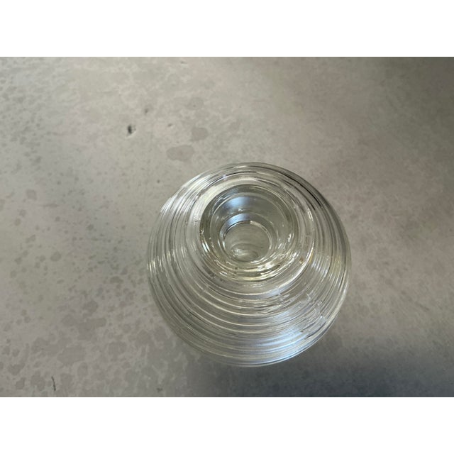 Vintage Art Deco Glass "Beehive" Bud Vase – 2-Piece Set For Sale - Image 11 of 17