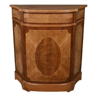 Marquetry Console Table in Mahogany For Sale