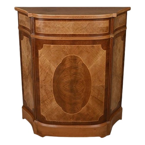 Marquetry Console Table in Mahogany For Sale