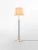 Beige and brass pie de salón g1 floor lamp by jaume sans dimensions: d 45 x h 120-160 cm materials: metal, leather,...