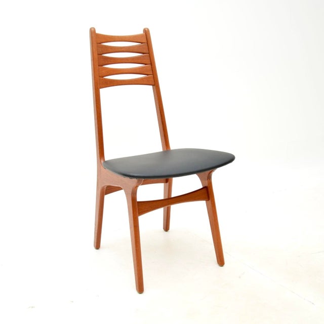 Vintage Danish Teak Dining Chairs, 1960, Set of 8 For Sale - Image 4 of 11