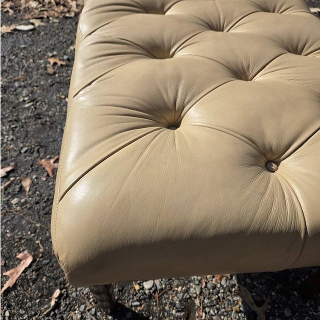 Mid-Century Modern Late 20th Century Hancock and Moore Leather Dining Chairs and Bench For Sale - Image 3 of 8