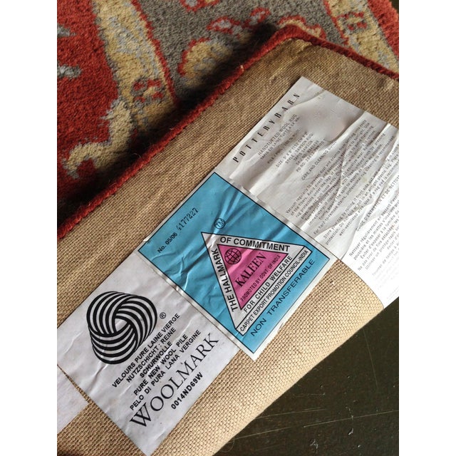 Pottery Barn Red & Blue Area Rug 5' x 8' Chairish