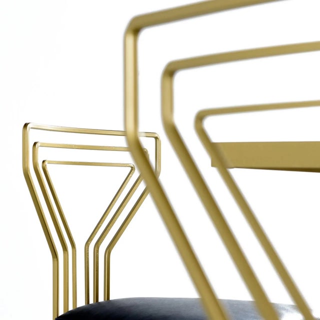 Restored Salterini Style Art Deco Square Table Outdoor Patio Dining Set For Sale - Image 12 of 14