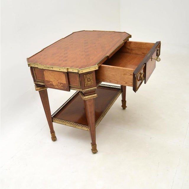 Antique French Inlaid Occasional Side Table, 1920s For Sale - Image 3 of 11