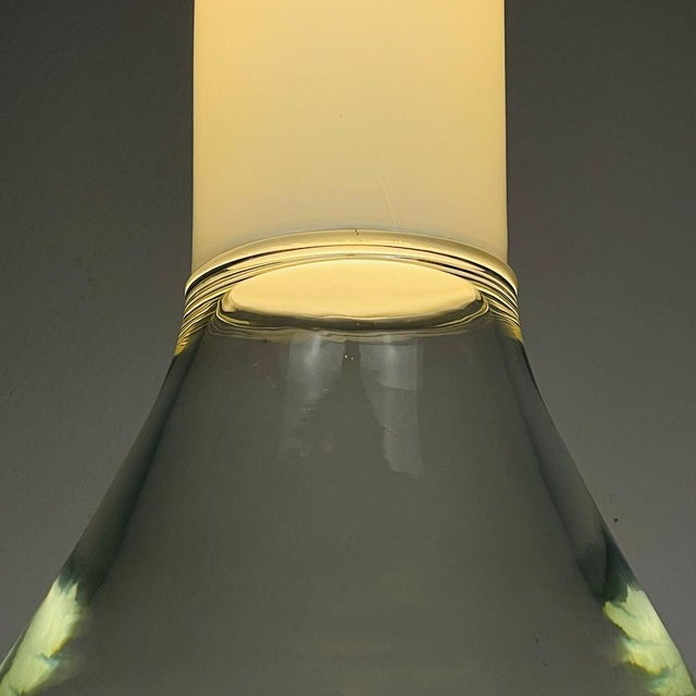 1970s Samanta Pendant Lamp in Murano Glass attributed to Roberto Pamio for Leucos, Italy, 1970s For Sale - Image 5 of 14