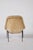 Italian Organic Lounge Chair in Wool with Black Lacquered Metal Legs, 1950s For Sale - Image 4 of 6