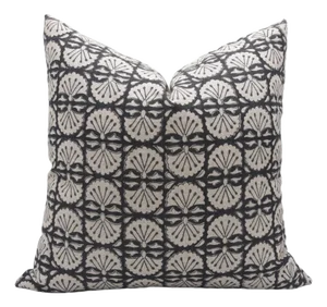 Fabdivine Handmade Pillow Cover 18x18 Inch Block Printed Decorative Cushion- Bijhni
