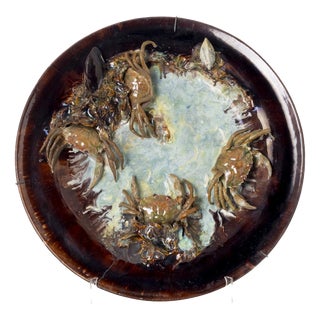 Large Earthenware Plate, 19th Century For Sale