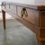 Neoclassical Mid to Late 20th Century Neoclassic Coffee Table Long Carved Frame With 2 Drawers and Brass Details For Sale - Image 3 of 18