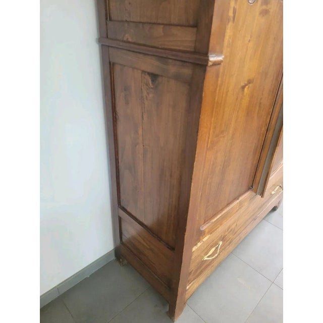 Art Nouveau Wooden 2-Door Wardrobe, 1920s For Sale - Image 9 of 15
