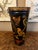Vintage English Planter Jardiniere Urn Bird Decoupage Black Tole Aviary Décor For Sale - Image 4 of 18